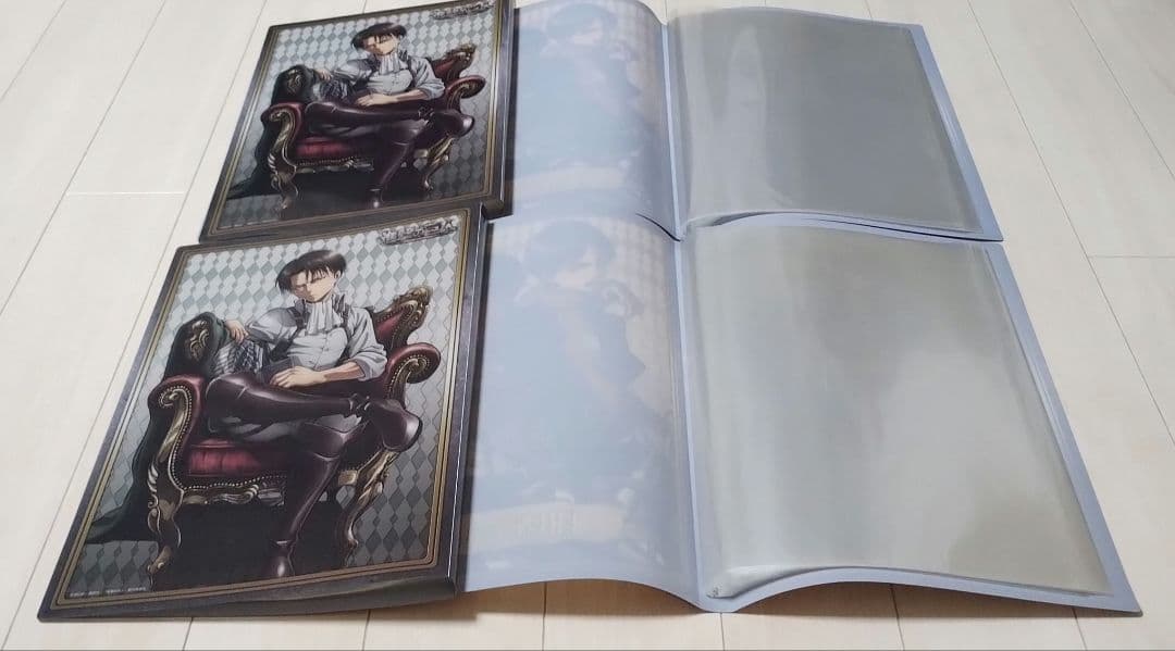 進撃の巨人　リヴァイ　エレン　クリアファイルホルダー　4つセット