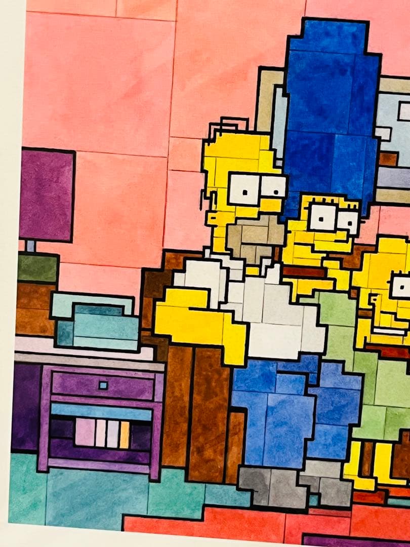 ADAM LISTER アダムリスター シルクスクリーン シンプソンズ　kaws