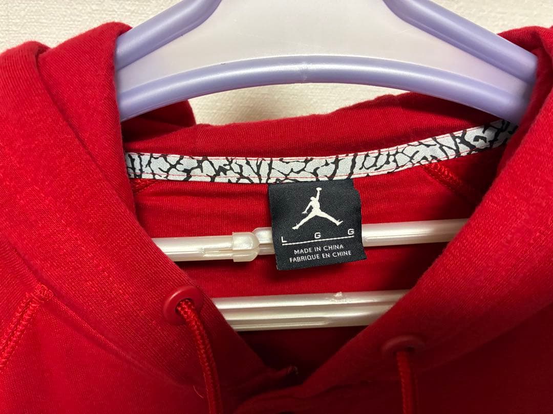美品JORDANジョーダン メンズWBマービンバーシティ ボタンアップパーカーL