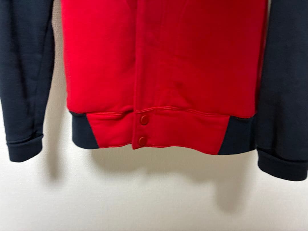 美品JORDANジョーダン メンズWBマービンバーシティ ボタンアップパーカーL