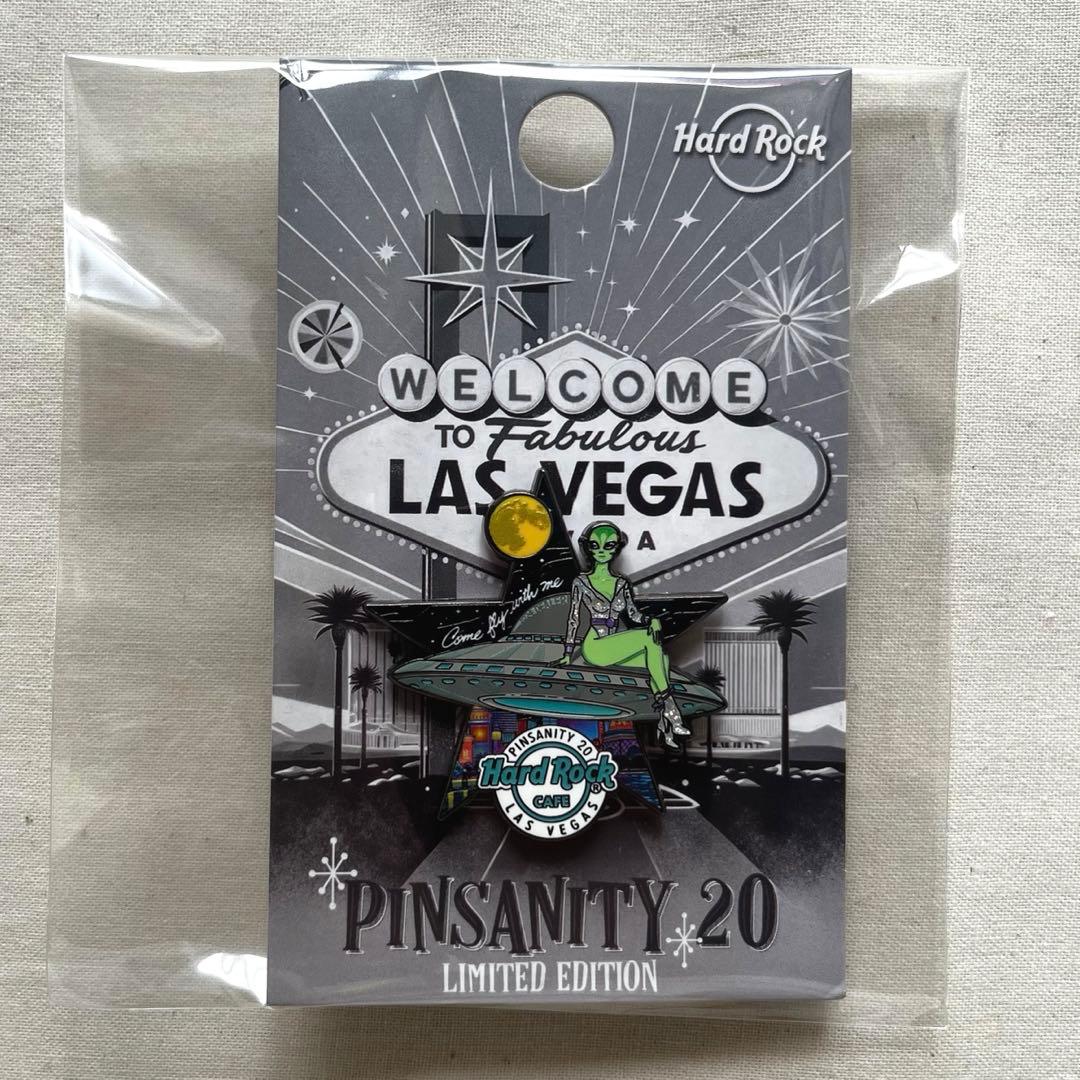 【海外店舗限定 】HardRockCafe ラスベガスエイリアン宇宙人ピンバッジ