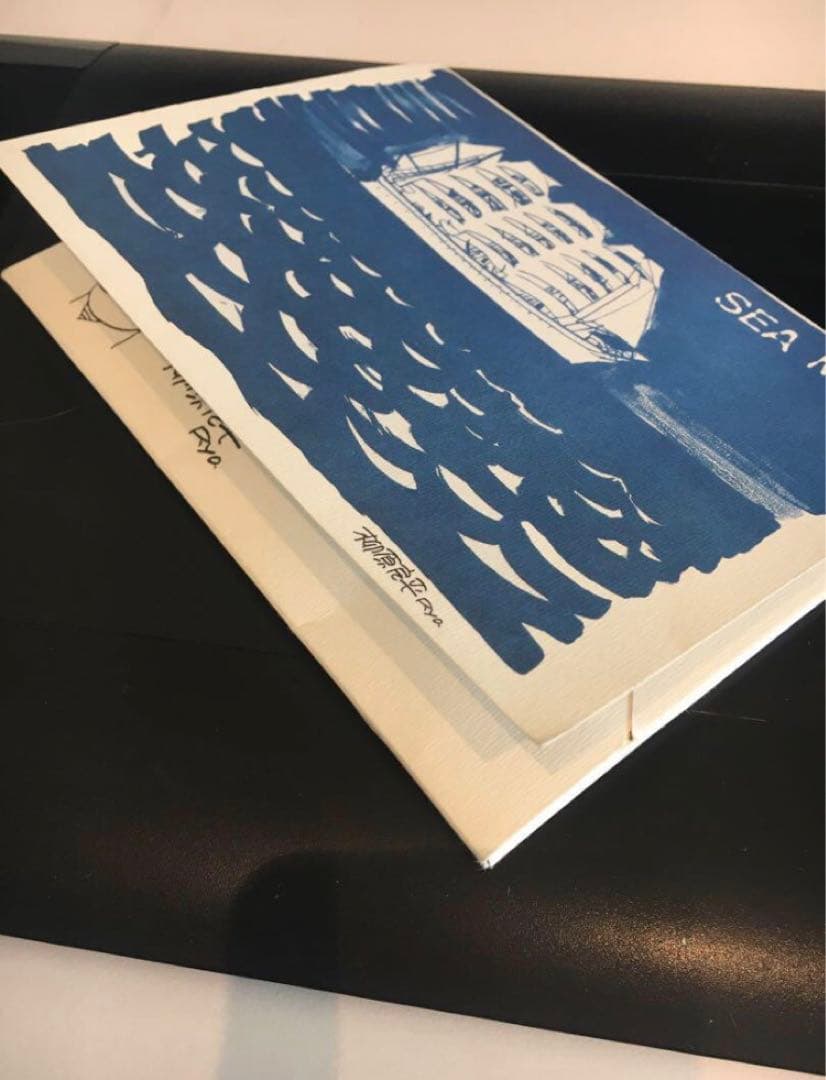 柳原良平　色紙　サイン入り　+ ポストカード