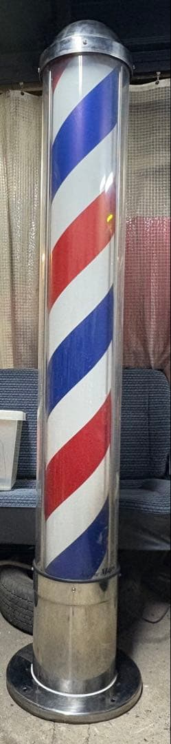 散髪屋さん　サインポール　引き取り限定です　ご注意下さい　岡山県