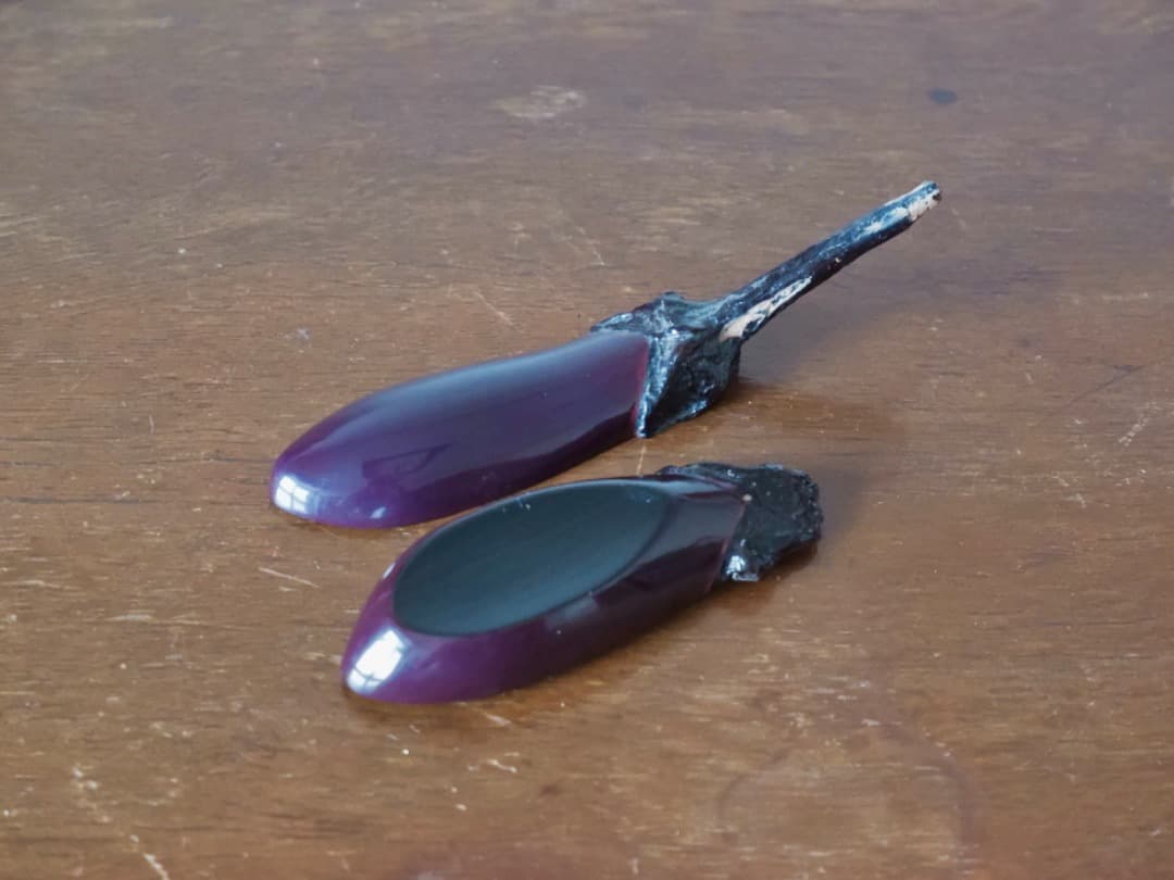 乾漆　茄子　香合　漆工芸　茶道具　香道具　箱付　Q2303