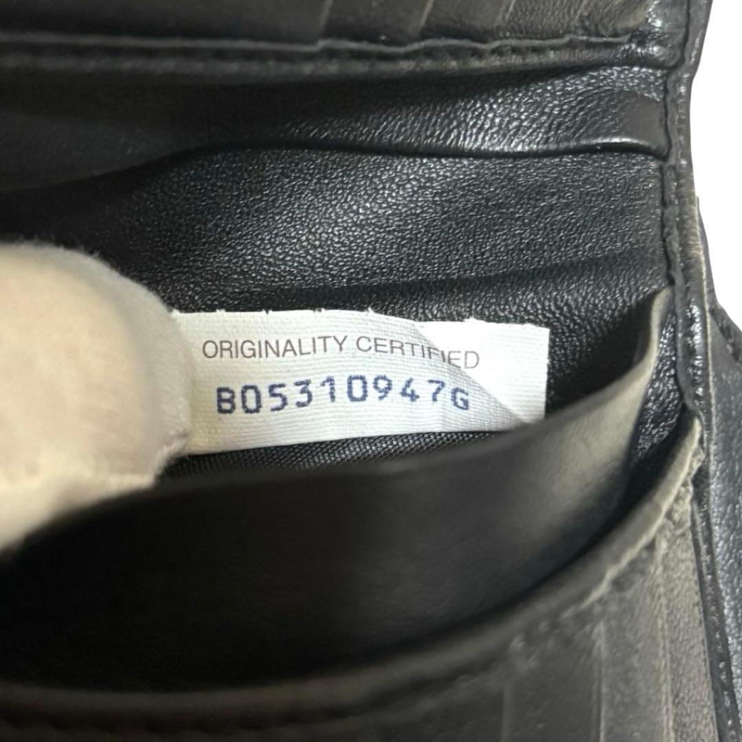 人気　ボッテガヴェネタ　折り財布　ブラック　イントレチャート　ラウンドファスナー