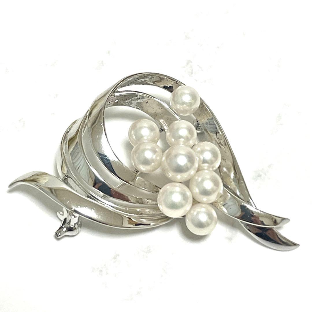 美品✨田崎真珠 TASAKI タサキ アコヤ真珠 パール ブローチ コサージュ