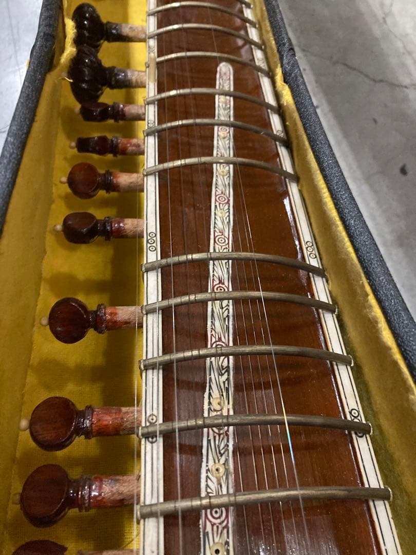 インド 民族楽器 弦楽器 シタール 長さ122cm