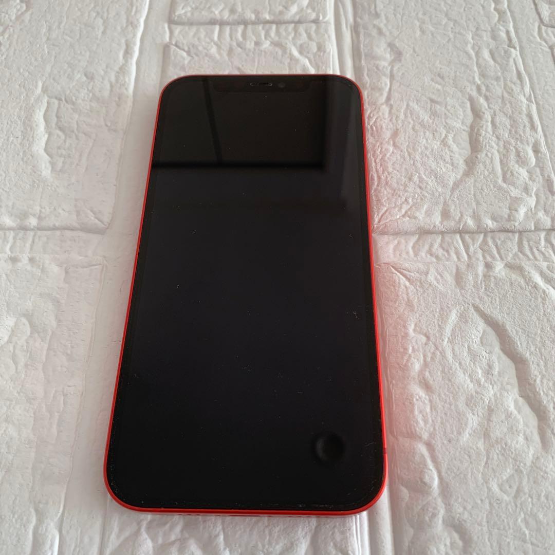 ❤️iPhone 12❤️64GB❤️RED❤️赤 スマホ 中古品 箱 ステッカー付き