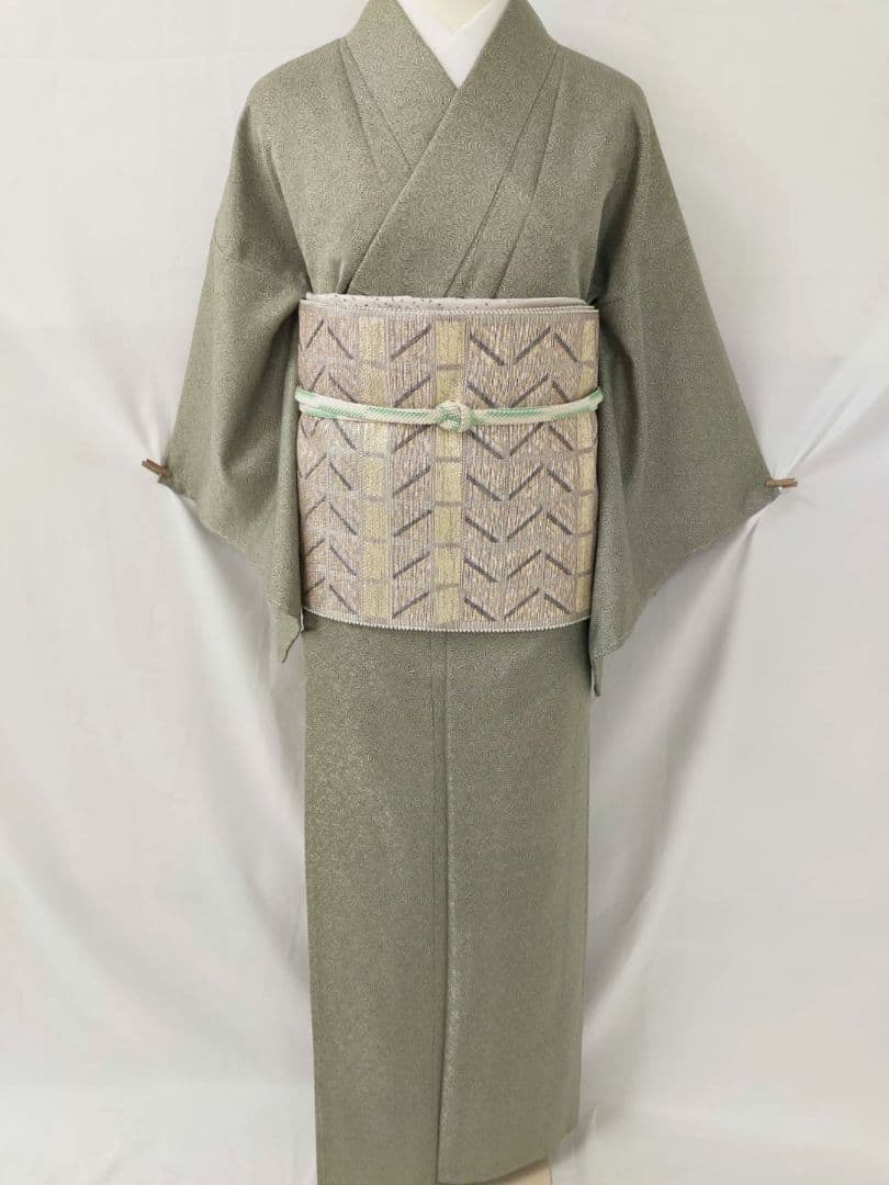 【お茶席用に】★★新品未使用　洗える江戸小紋(ポリ100%)Mサイズ★★