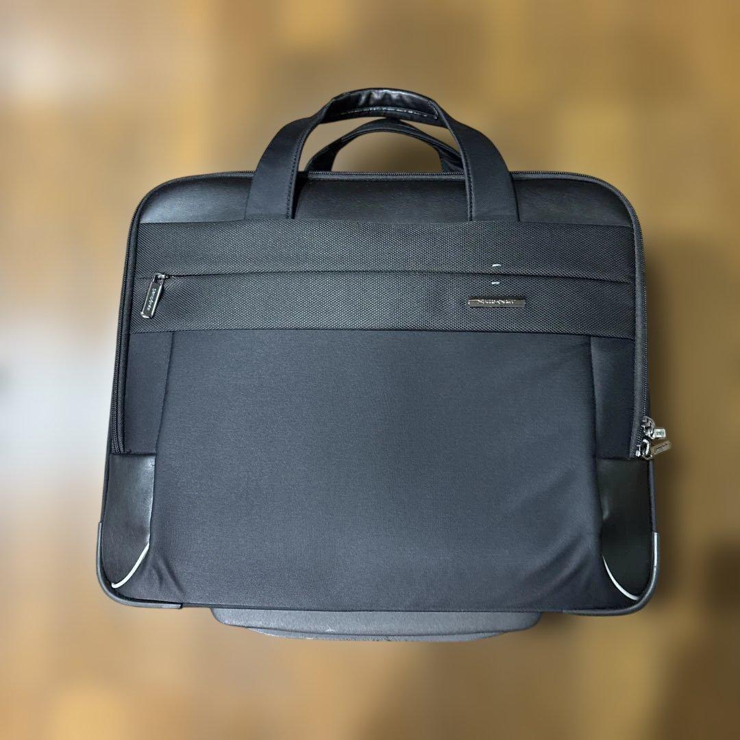 美品　Samsonite ROLLING TOTE BLACK