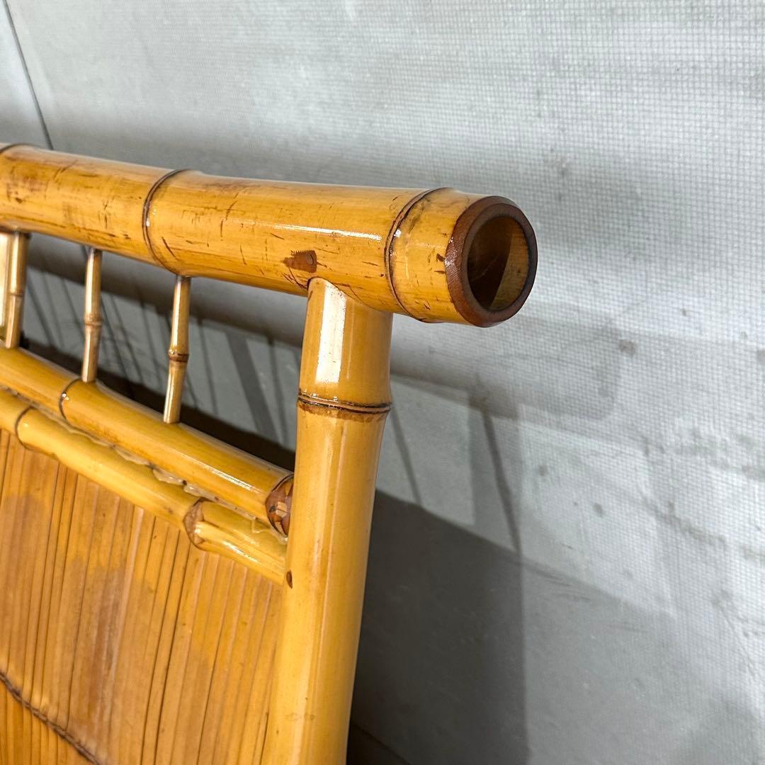 ✿伝統工芸✿ 和風竹家具 “梅里竹芸” 3人掛けソファ アジアン家具　長椅子