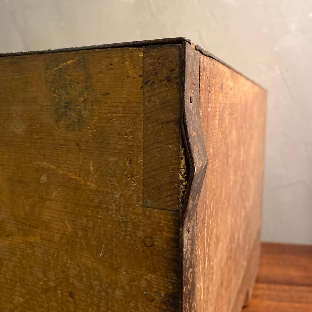 時代物 明治 大正 一斗枡 木箱 骨董品 古道具 すり切り棒 古民具