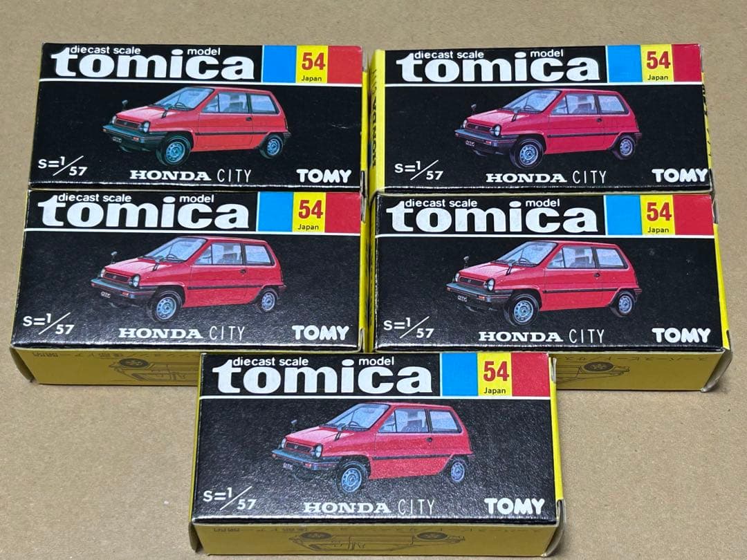 日本製 トミカ ホンダ シティ 5台セット