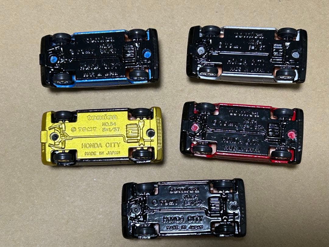 日本製 トミカ ホンダ シティ 5台セット