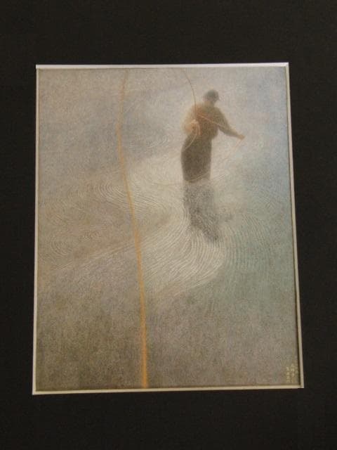 宮廻正明、【三拍子】、希少な額装用画集より、新品額装付