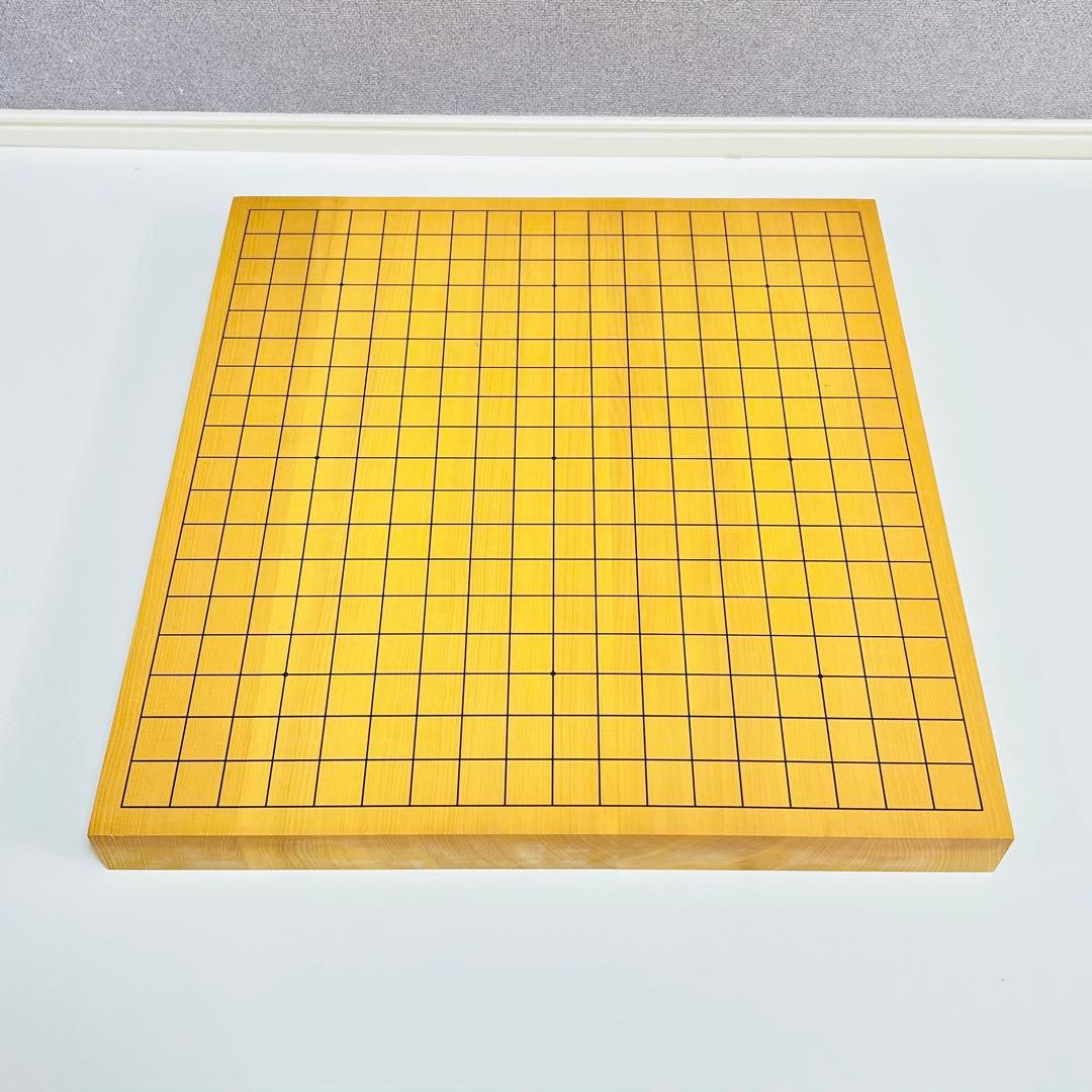 【高級天然木:ハギ3枚造り】卓上碁盤 1.2寸 本榧 天地柾目 碁盤 特撰