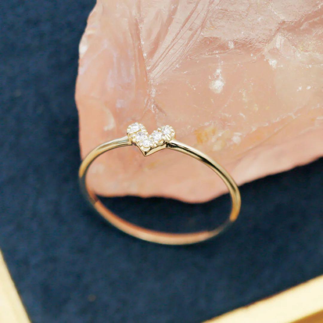 ジュエルクローゼットk10 ハートダイヤモンドリング