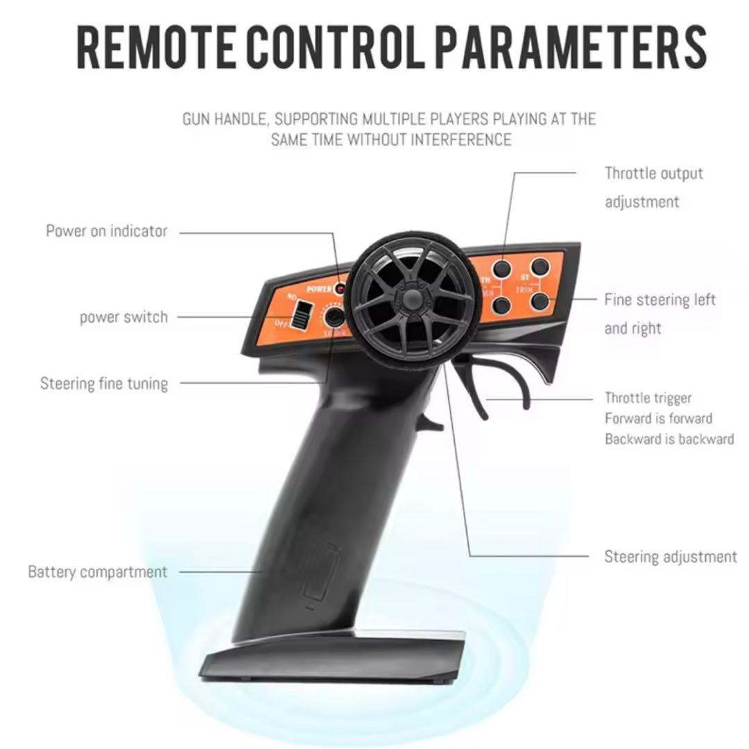 1/14 クローラーラジコン　オレンジ　連続30分走行