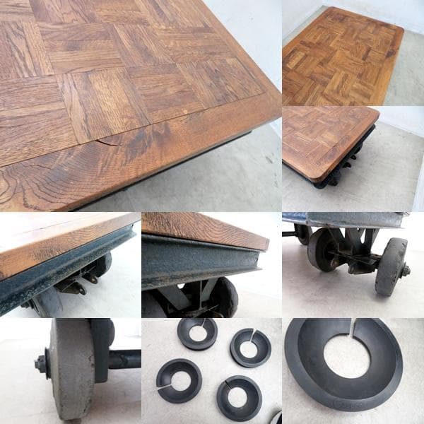 インダストリアル■古材×アイアン■実物使用■ファクトリーカート西海岸ブルックリン