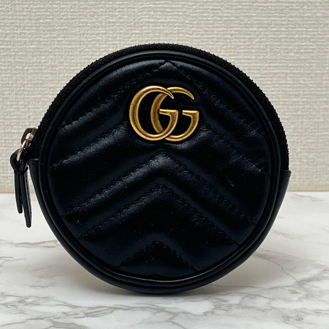 グッチ GGマーモント パース ケース ブラック GUCCI