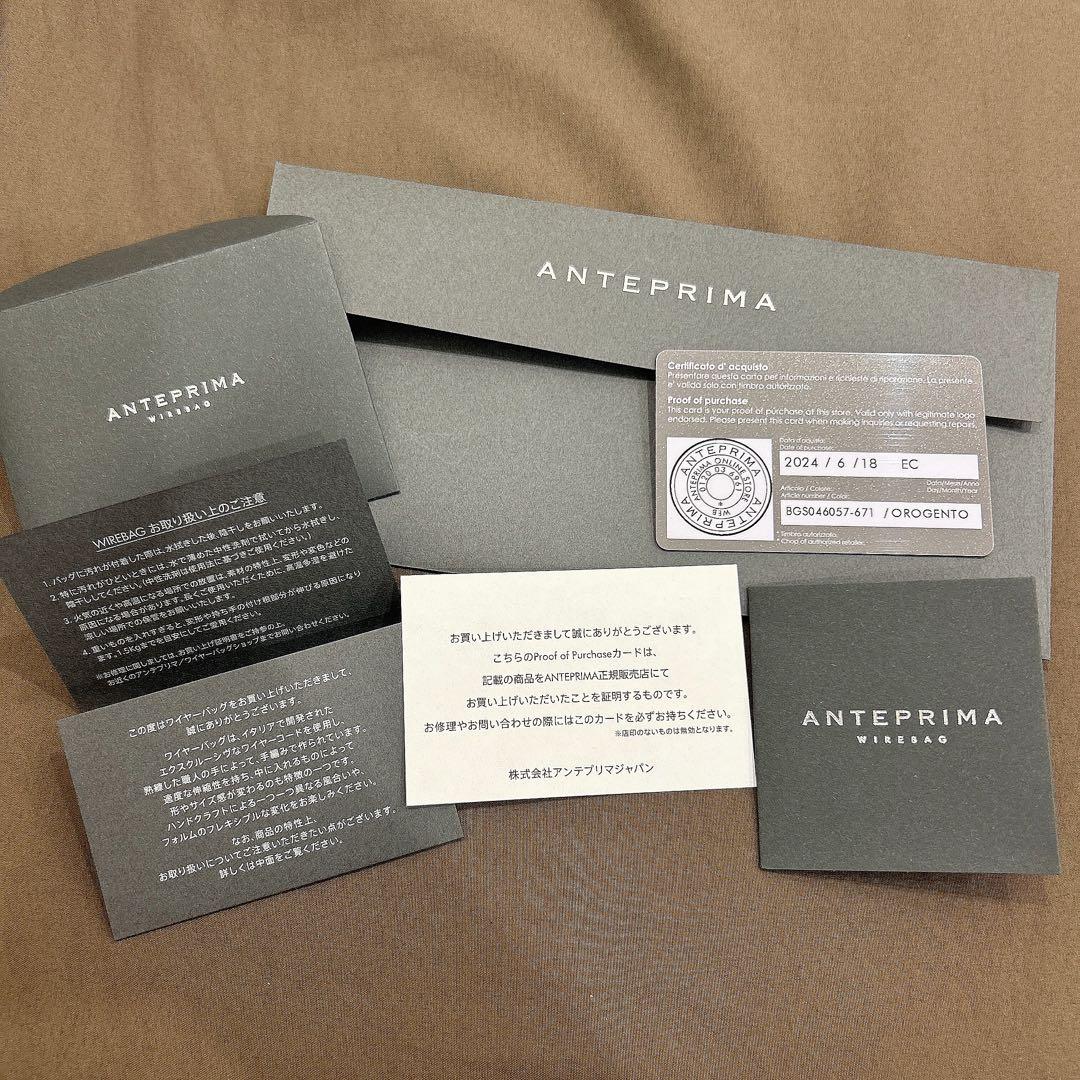 1度のみ使用 アンテプリマ スタンダードスクエアミディアム シルバーゴールド