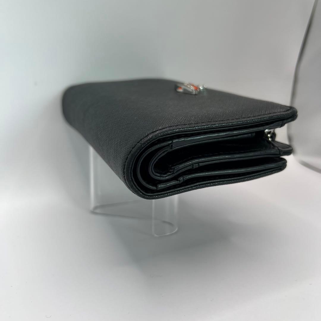 vivienne westwood 二つ折り財布　ディアマンテ　ハート　ブラック