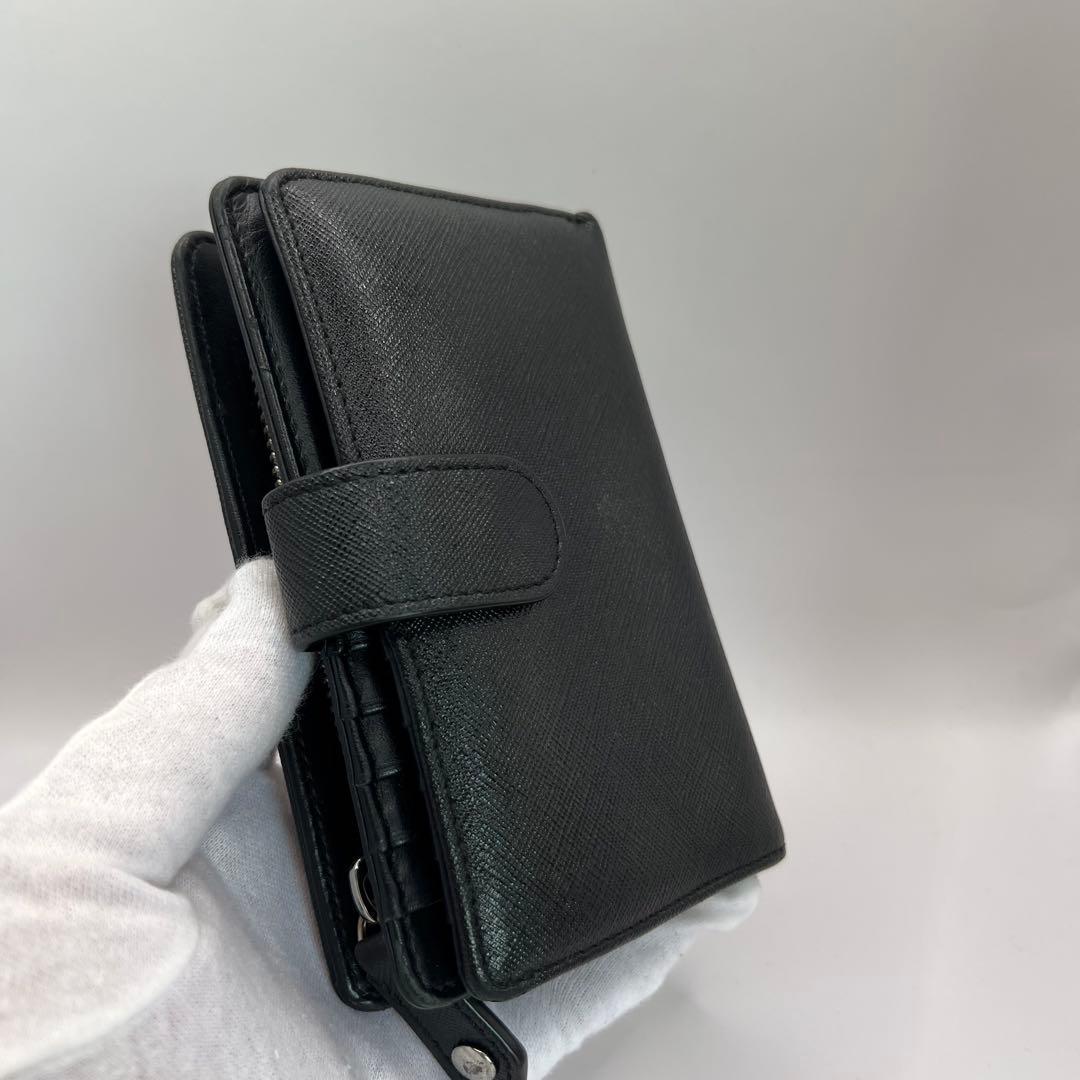 vivienne westwood 二つ折り財布　ディアマンテ　ハート　ブラック