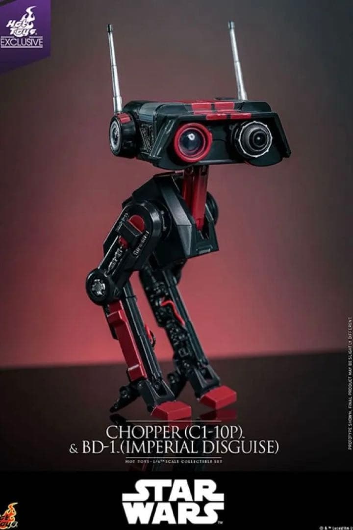 『スター・ウォーズ』1/6スケールフィギュア　チョッパー＆BD-1（帝国軍変装）