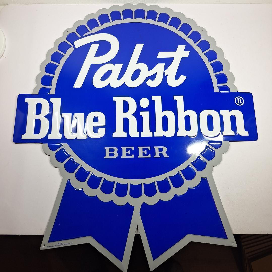 ブルーリボン 看板 パブストサイン 新品 サイン アメトイ ブリキ ビ ebE6
