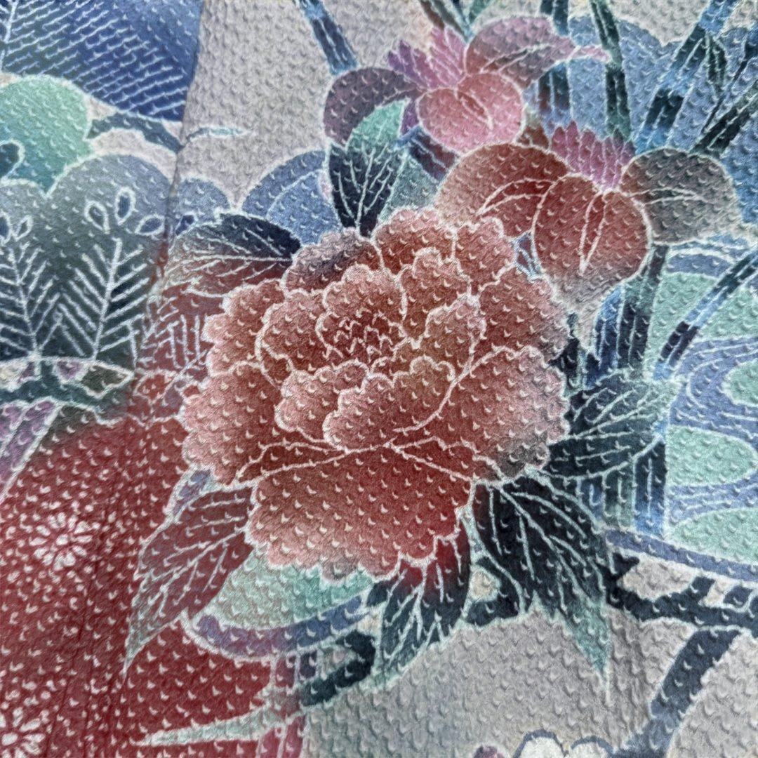 藤娘きぬたや ピンク系 牡丹松鶴 総絞り振袖