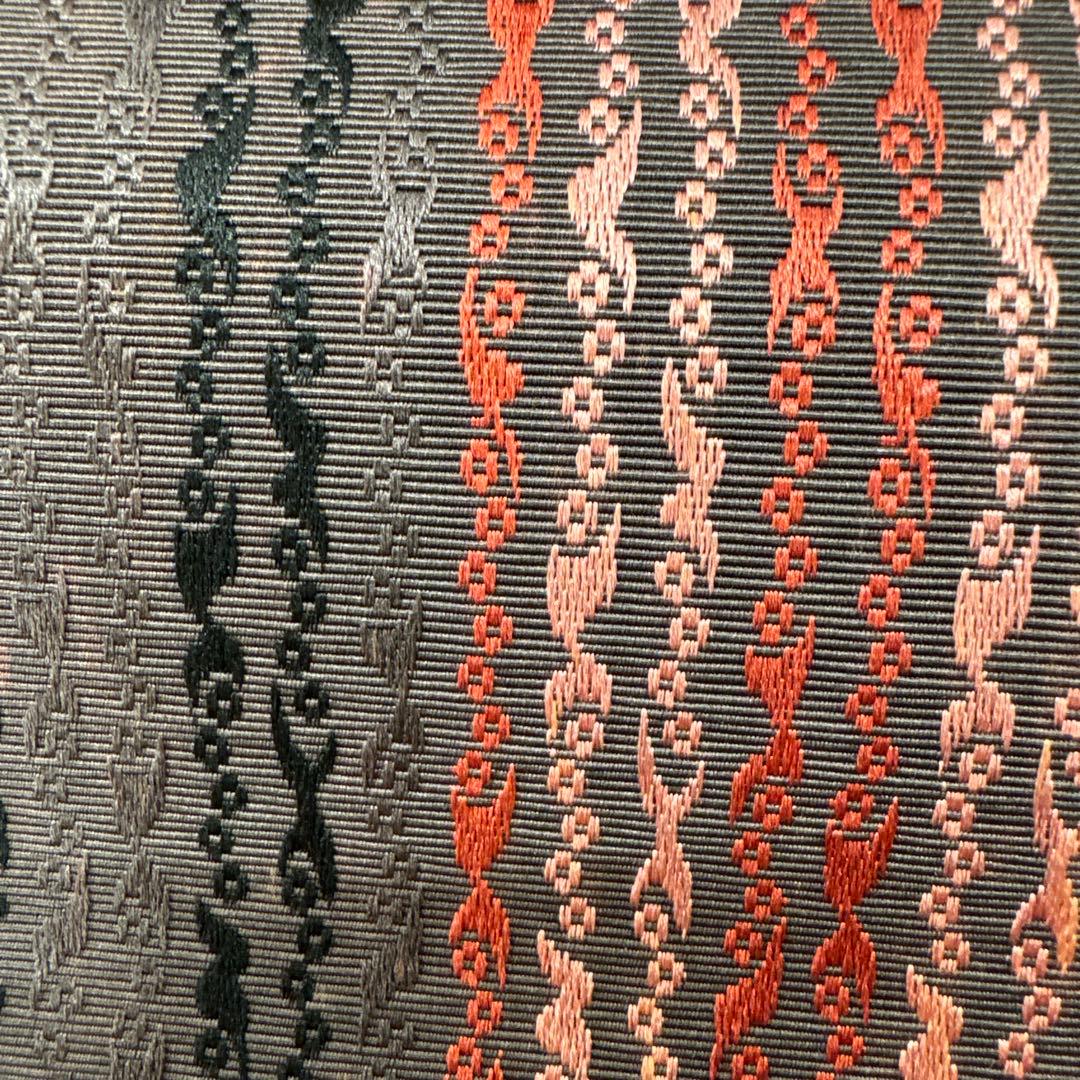 博多織名古屋帯　反物　松居特撰手織り　繻子織