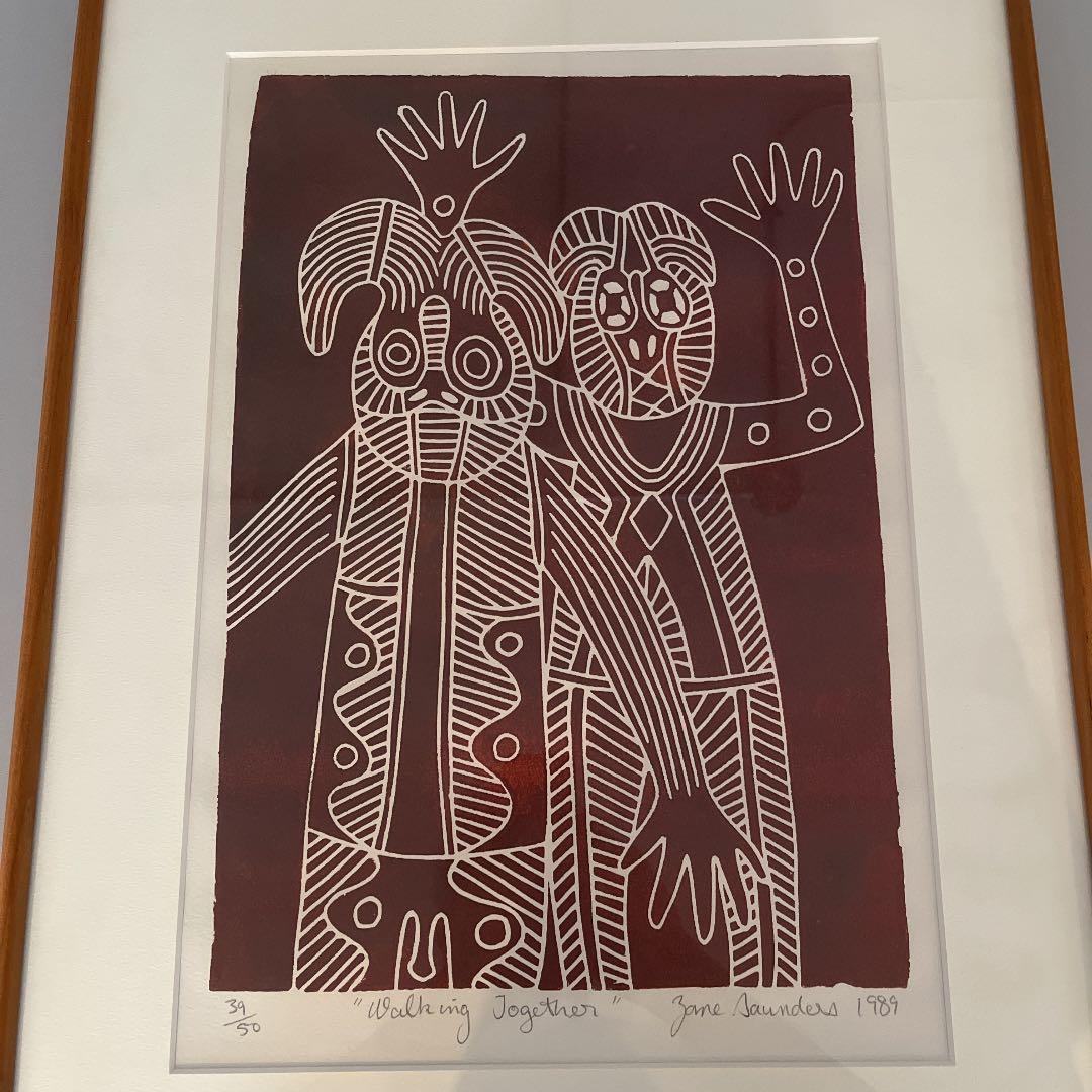 Zane Saundersアボリジニの画家　walking together