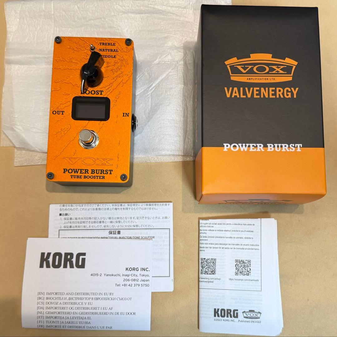 【美品】VOX POWER BURST TUBE BOOSTER エフェクター