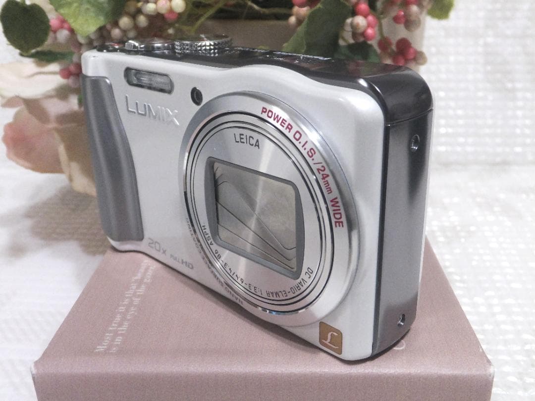 作動品 パナソニック LUMIX DMC TZ30 ホワイト 純正バッテリー付属