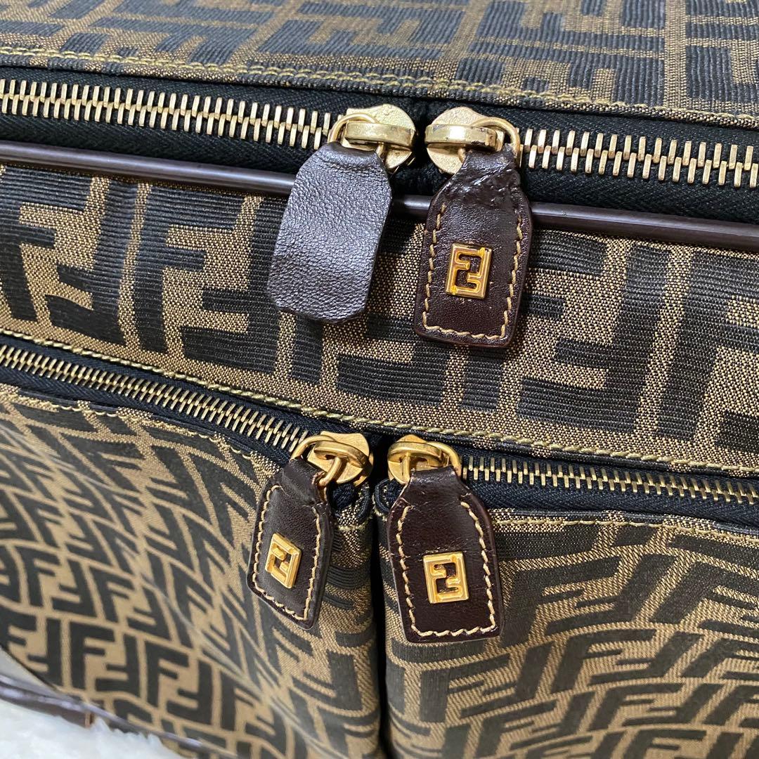 希少✨FENDI ズッカ柄 二輪キャリーバッグ 機内持ち込み スーツケース