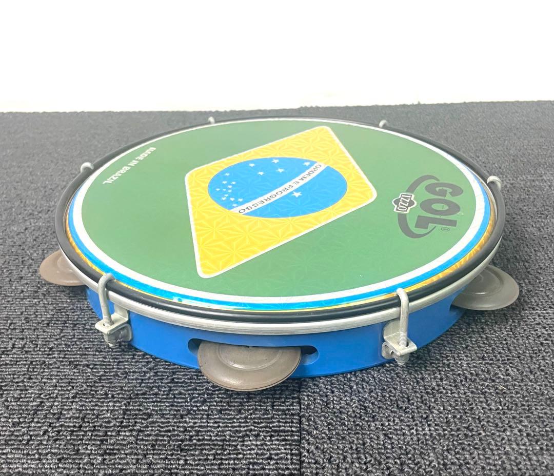 ●IZZO GOL パンデイロ 10インチ ブラジル製 国旗柄●