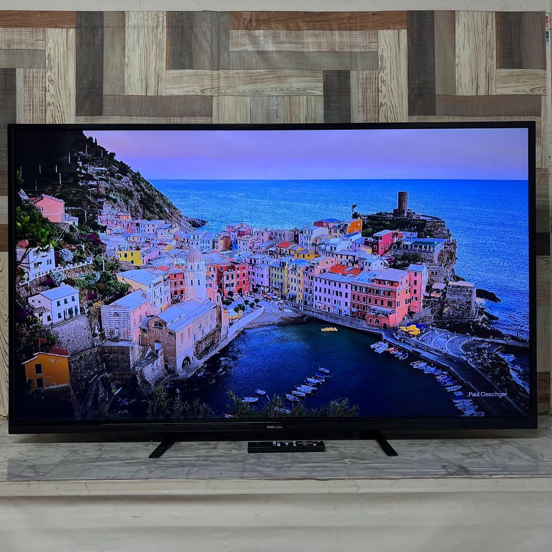 即日受渡❣️全国送料込DMM55V型4K液晶ディスプレイHDRスピーカーリモコン