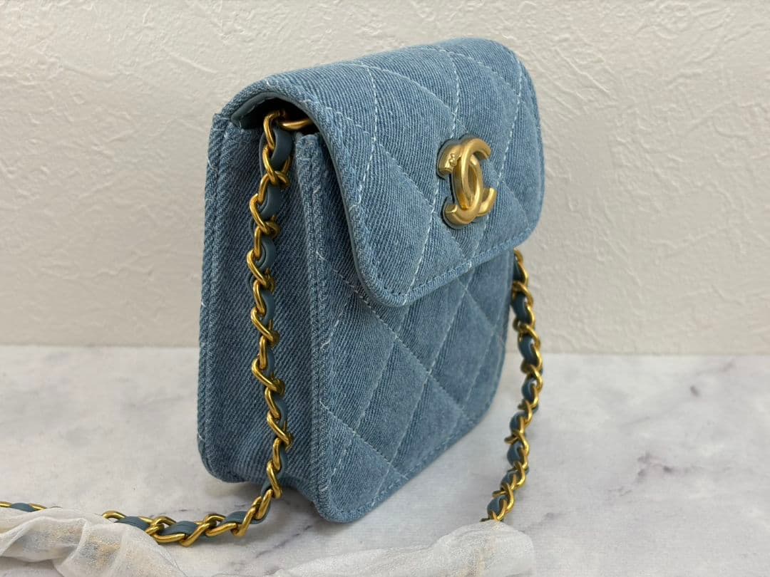 シャネル ノベルティ ショルダーバッグ ミニデニム