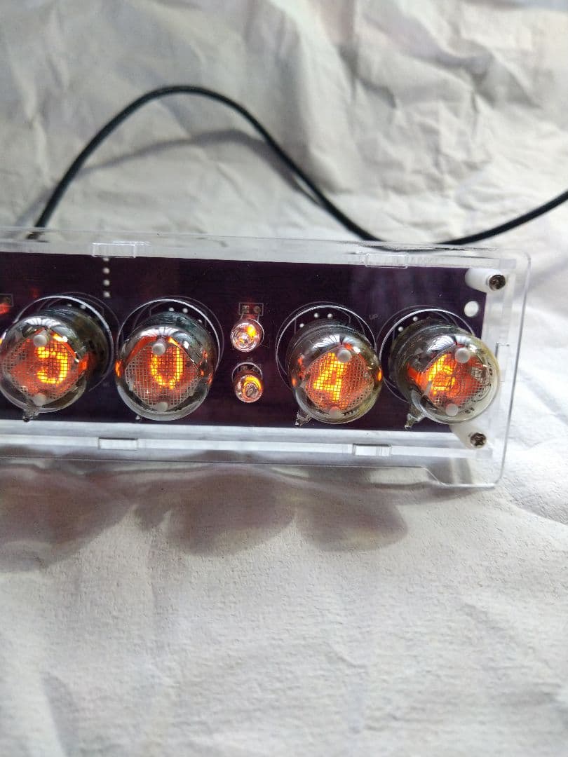 メ*6様 ニキシー管時計 IN-2 6球 完成品 アクリルケース入 送料込