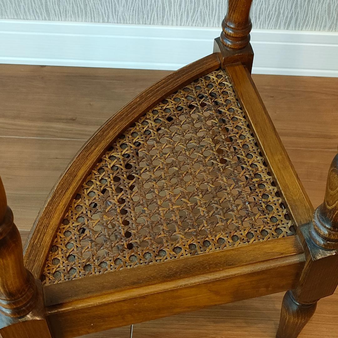 〈美品〉カリモク　コーナーラック　コロニアル　フラワースタンド