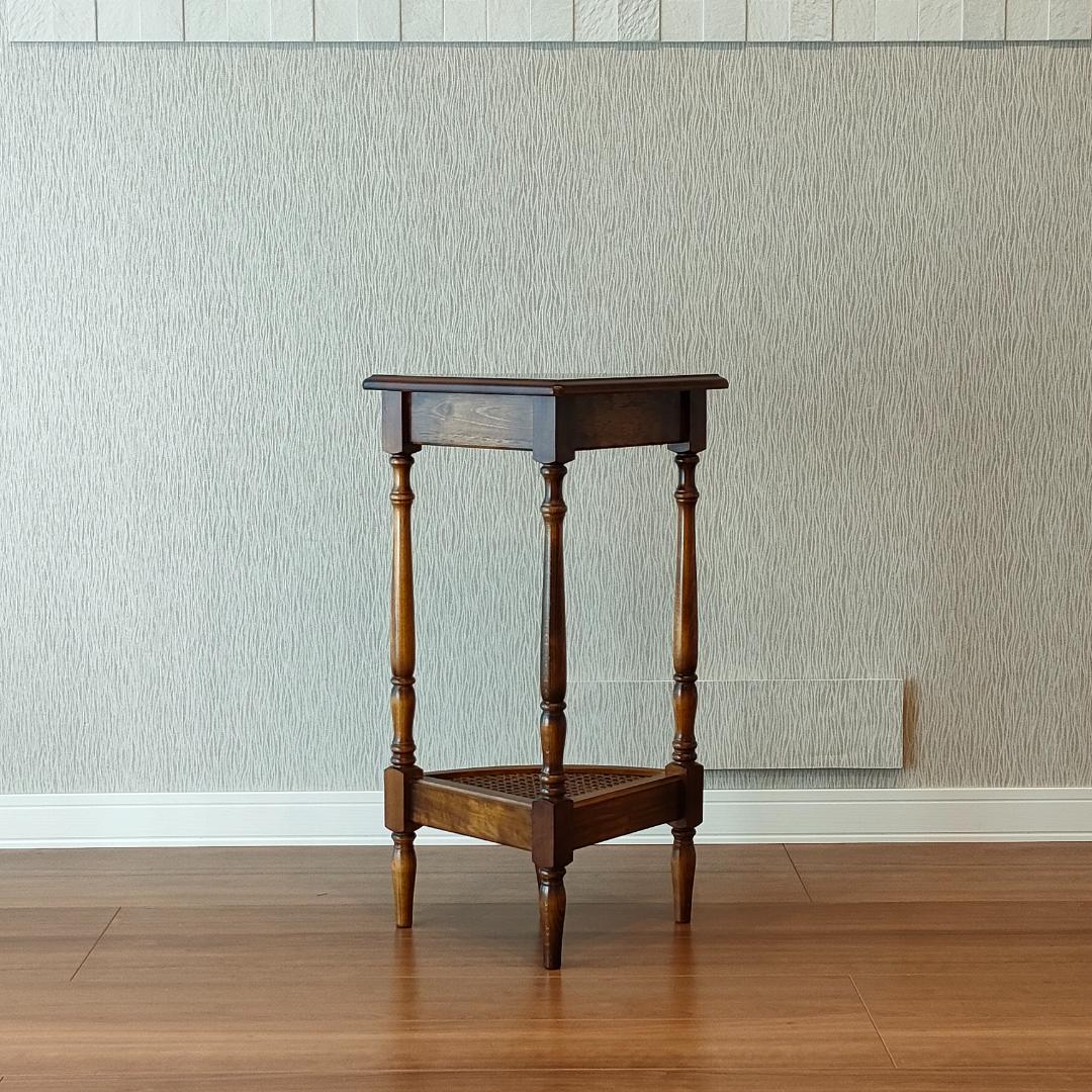 〈美品〉カリモク　コーナーラック　コロニアル　フラワースタンド