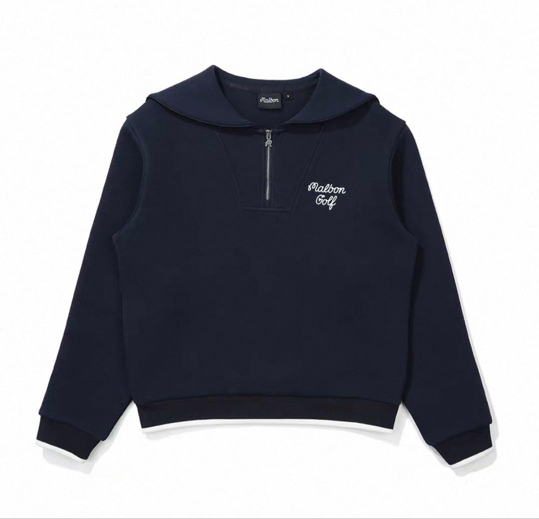 S　ネイビー　マルボンゴルフ MALBON GOLF ウエア