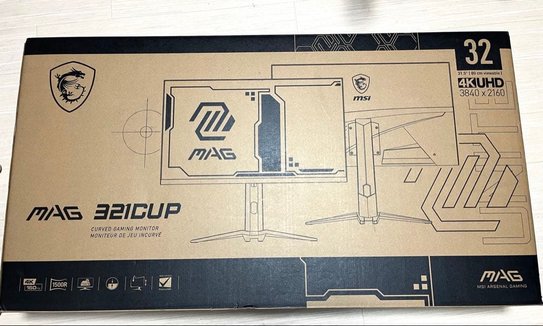 MSI MAG321CUP 32インチ 4K 160Hz ゲーミングモニター