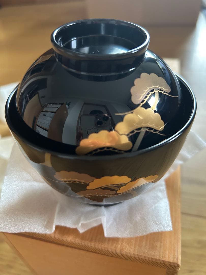 ぴ*ん様 小吸物椀 輪島塗 椀 5客揃 お椀 吸物椀 汁椀