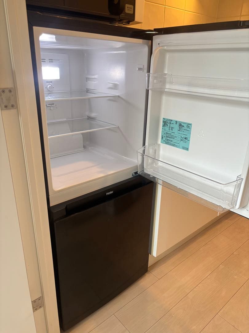 【美品】Haier 2ドア冷蔵庫 JR-NF121NJ 2023年製
