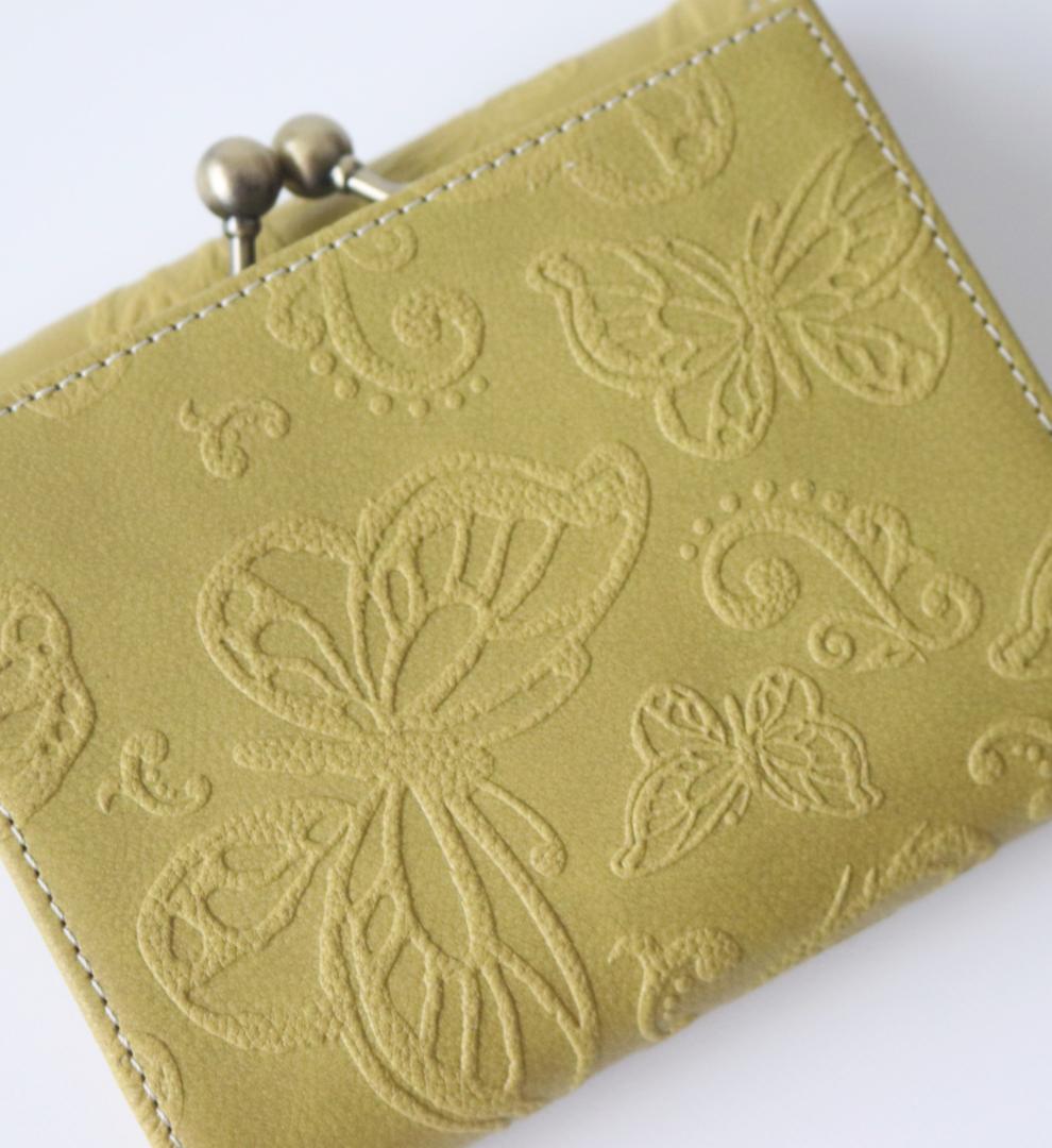 新品タグ付き【アナスイ】バタフライ ダンス 口金 がま口二つ折り財布