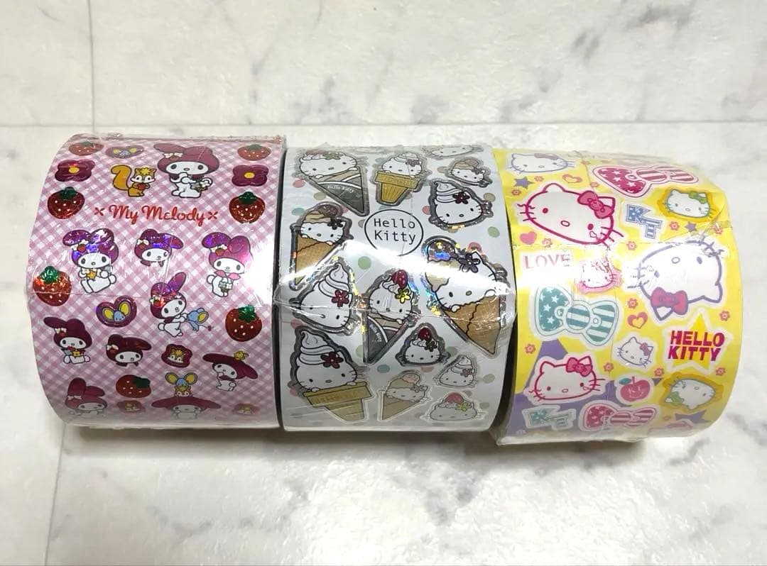 激レア！希少！sanrio サンリオ キティ マイメロ ロール シール まとめ