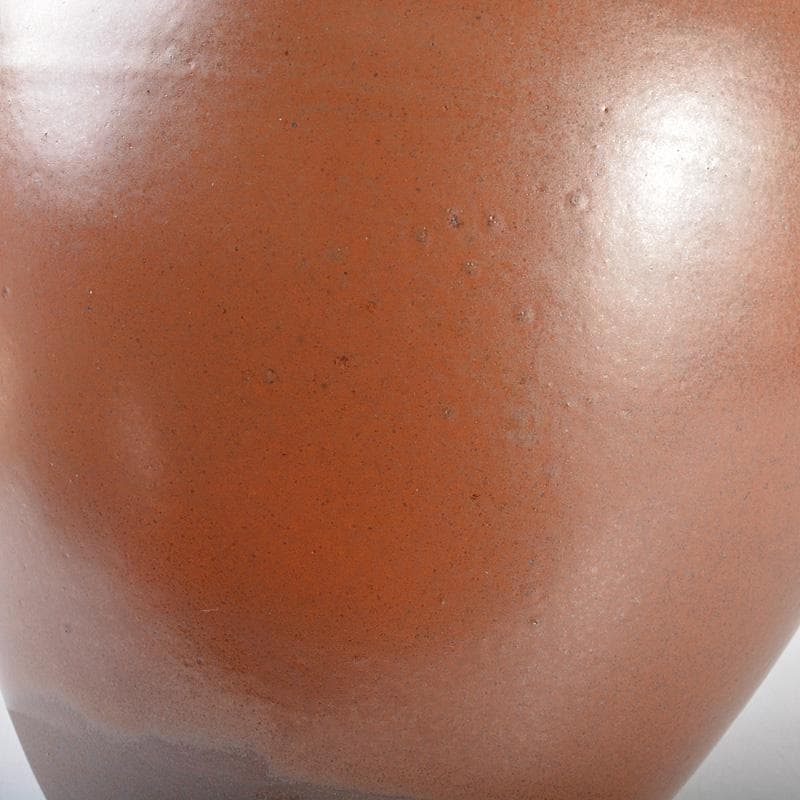 丹波焼　信水窯　市野克明　飾壷　口覆・飾紐付　共箱　M R5667C