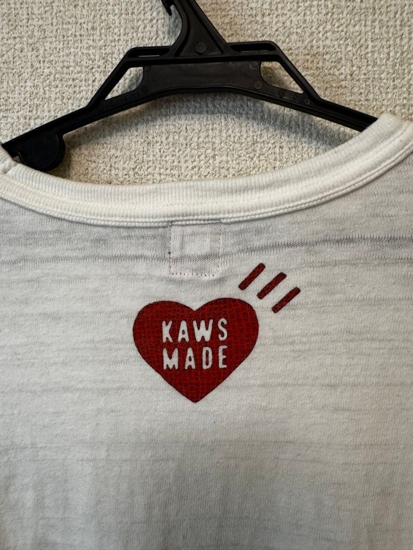 【正規品】HUMAN MADE KAWS TEE ホワイト M コラボ Tシャツ