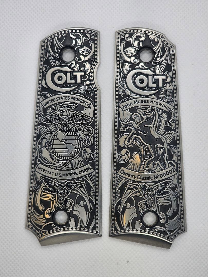 【解薬工芸】カバメントシリーズ用 金属製グリップ オーダーメイド　サンプル